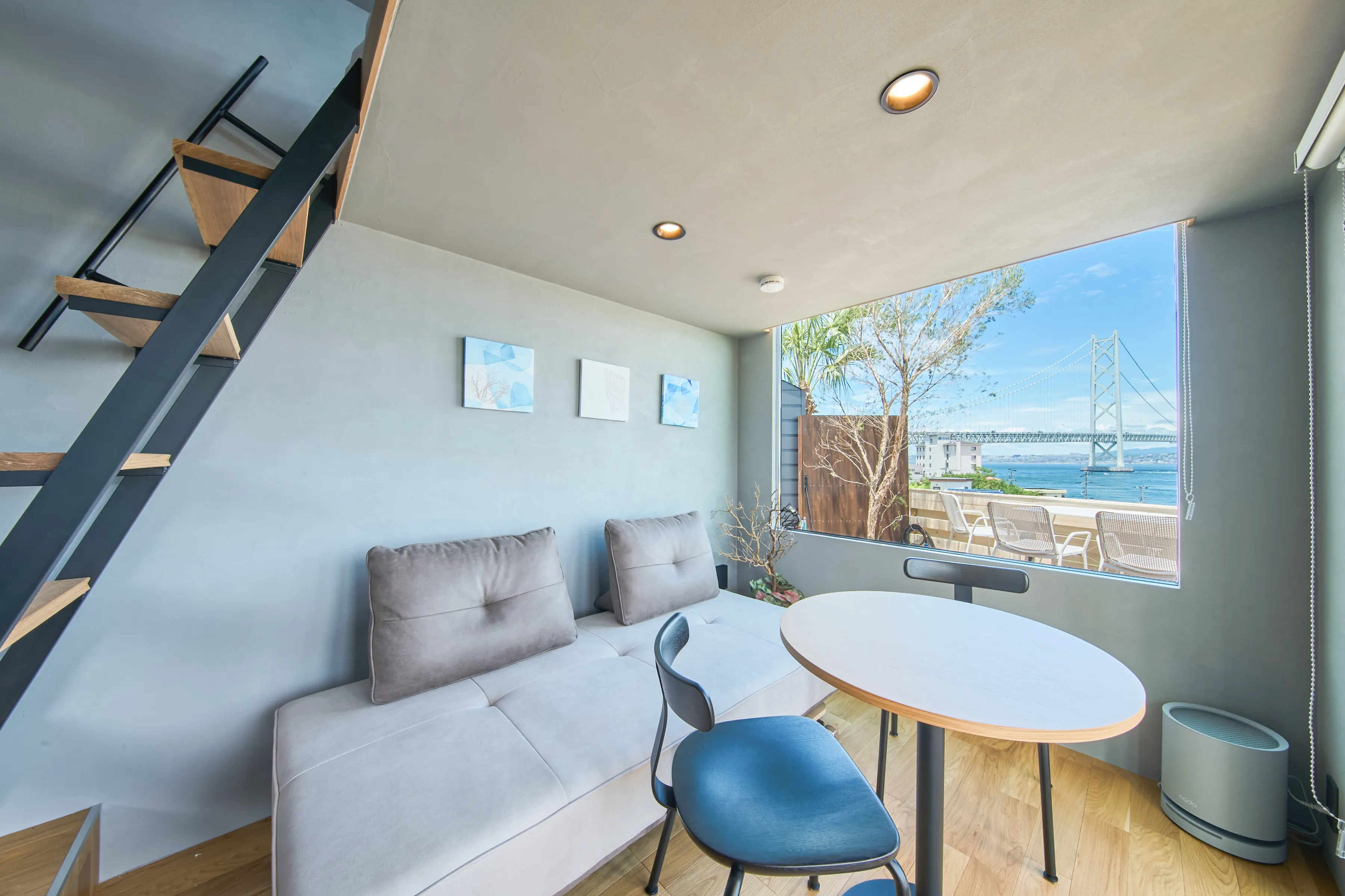 部屋から見える外の風景